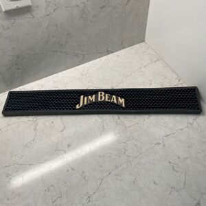 Beer Tap Jim Beam Black Non-Slip Rubber Heavy Duty Bar Mat - 23 x 3.5 in